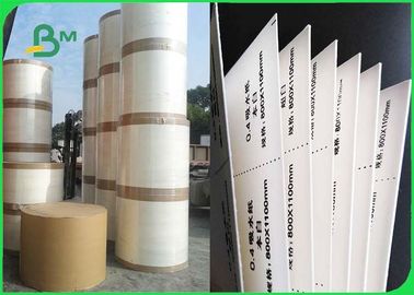 0.3mm 0.6mm Natural White Water Absorbent Cardboard Paper Roll  600mm x 80mm For Paper Coaster