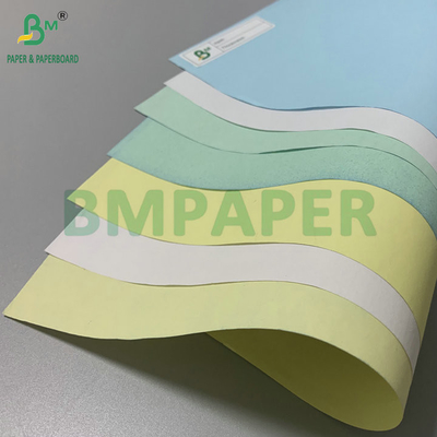 Yellow Blue 55gsm 60gsm Blank Carbonless Paper For Receipt Printing Letter Size