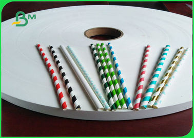 FDA Certificated Drinking Straw Base Paper 28gsm White Kraft Paper