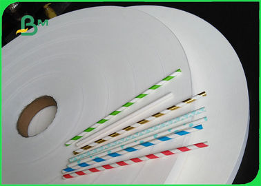 28gsm Width 28mm 33mm Food Grade Paper Roll For Drinking Straw Pipe