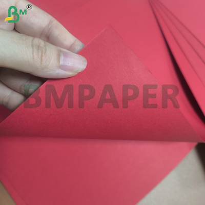 Single Sided 270gsm Premium Red Card Stock Paper Uncoated For Card Making