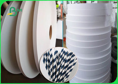 14mm 15mm 60gsm White Kraft Paper For Paper Straws Narrower Roll