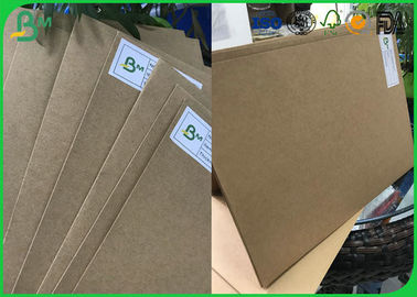 FSC Certified 250gsm - 850gsm High Grade Imported Paper Solid Board , Brown Kraft Paper