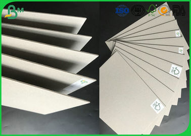 Strong Stiffness Recycled Mixed Pulp 1.5mm - 2.5mm Laminated Grey Board For Folder Book Binding