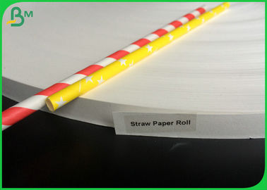 400mm Uncoating 60gsm 120gsm White Color Printable Straw Paper For Drinking Straws