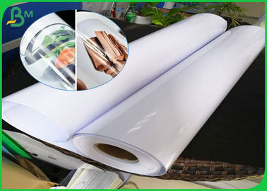 Waterproof Cardboard Paper Roll , 150 gsm 190gsm High Glossy RC Photo Paper Roll With Matte Back For Pigment Ink