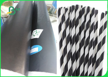 80gsm Black Printed Drinking Paper Straw Base Paper Kraft Paper