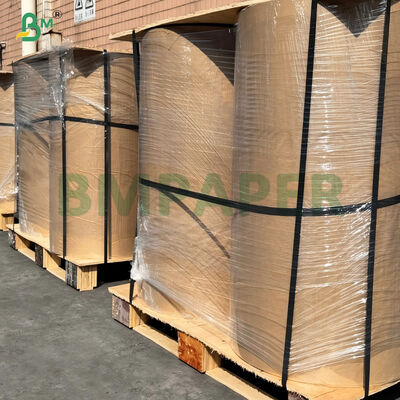 40g 45g Glossy Machine-glazed Brown Kraft Paper For Food Packaging
