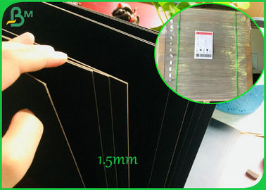 800GSM 1.2mm Both Side Coated Black Color Paper Board For Making High - End Gift Box