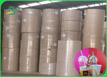 Color Customized Food Grade Paper Roll EU &amp; FDA Certified Straw Paper Bio - Degradation