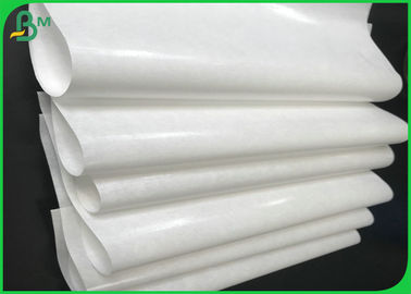 Grade AA 40gsm 50gsm 60gsm+10g PE Coated White Kraft Paper Roll For Packing