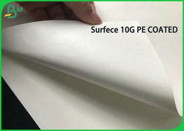 10G PE Coated 80G White Kraft Paper Coils For Making Disposable Takeaway Bag