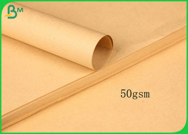 Food Grade 50GSM Light Brown Kraft Paper Roll For Packing Roast Duck Or Popcorn