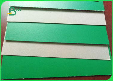 1.2mm 1.3mm Green Lacquered Carton Board Grey Rigid Cardboard For Storage Boxes