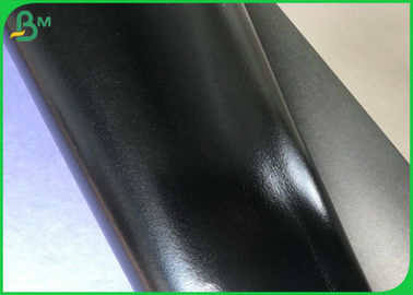 Glossy Black Washable Fabric Craft Paper / 0.3MM TO 0.8MM Untear Paper Roll