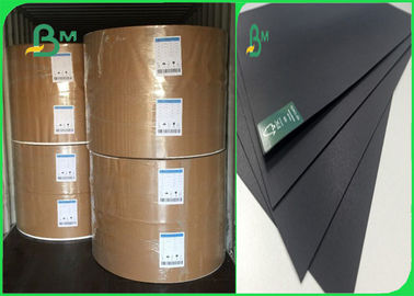 350gr 400gr Wood / Recycle Pulp Stable No Fading Black Cardboard For High - Grade Box