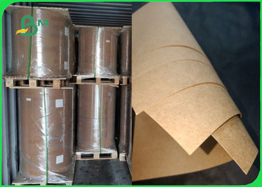 300gsm 350gsm Food Grade Brown Kraft Paper High Bursting Resistance In Roll