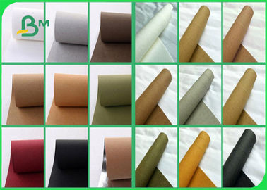 Green Color 0.55mm Customized Soft Washable Kraft Paper For Bag Design