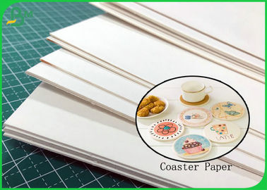 Bibulous Paper Sheet 300 * 400mm Moisture Absorbent Paper 0.6mm For Coaster Board