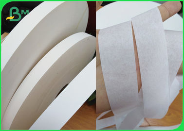 SGS 28gsm White Color Straw Wrapping Paper 26.5mm Width Bobbin