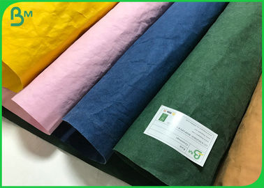 Biodegradable Washable Paper Multi Coloured 0.55mm Washed Paper For Plant Bag