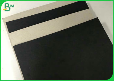 1.5MM 2MM Black Laminated Paper Cardboard With Gray Without Lamination Back