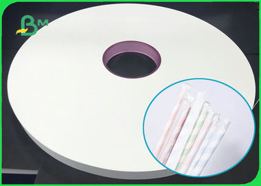 Biodegradable 28MM 30MM Drinking Straw Wrapping Paper