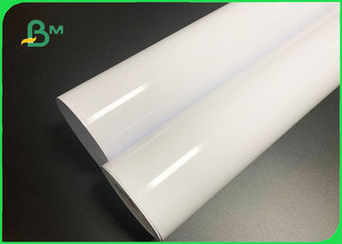 High Glossy Cast Coating Photo Paper Roll For Inkjet Printers 24'' * 30m