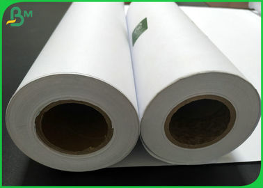 Eco - Friendly 100m 150m High Whiteness CAD Plotter Paper For Inkjet Printing