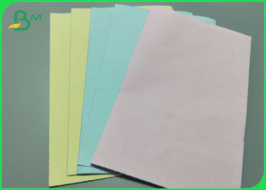 Green Yellow Carbon Copies NCR Paper For Incoices 48gsm - 125gsm