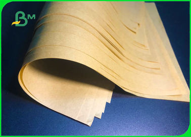 40gsm - 60gsm Yellow Color Kraft Paper Virgin Wood Pulp For Packing Food