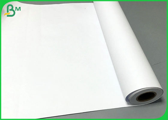 White Rollo Garment Cutting Plotter Paper 50gsm 60gsm With 160cm / 180cm Width