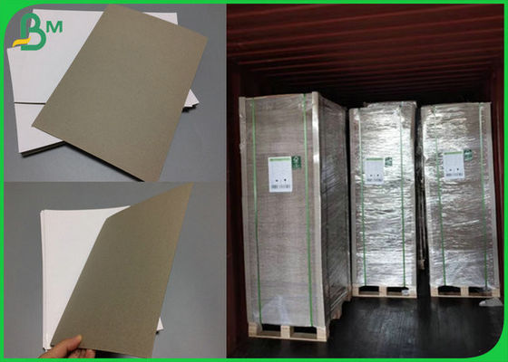 1.2mm Recyclable Greyboard With Laminate White Paper One Side For books
