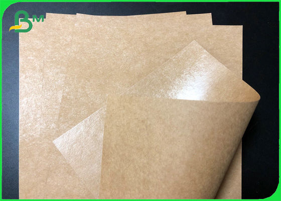 Tear Resistant Greaseproof 230g + 10g PE Coated Kraft Paper For Making Fried Food Boxes