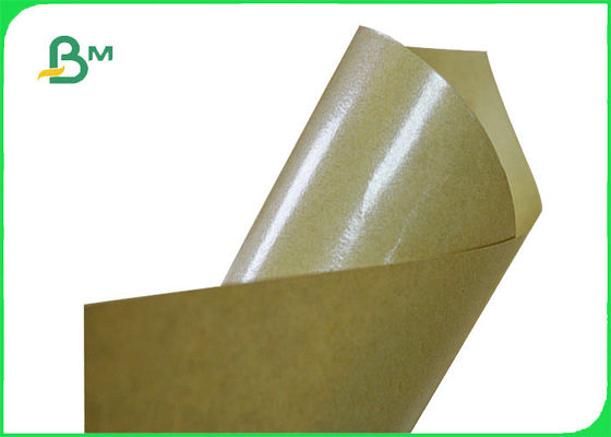 70gsm 80gsm + 10g PE Coated Brown Kraft Paper For Snack Bag Waterproof
