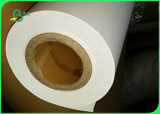 Garment Factory Uncoated Plain Plotter Paper Roll 60gsm 70gsm For CAD Plotting