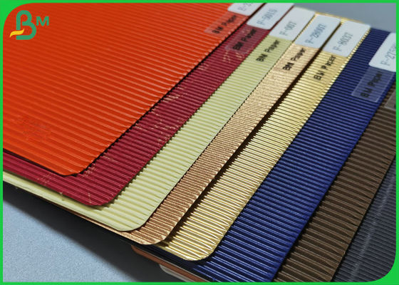 Single Faced Wave Flute Colour Corrugated Paper Cardboard Sheet For Gift Carton