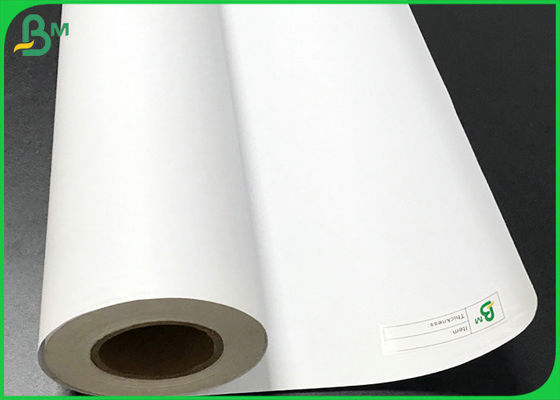 Plotter printing 80GSM White CAD Plotting Paper Roll 24inch * 150 Feet