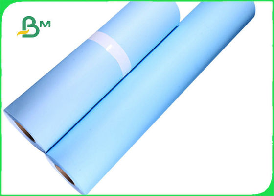 80gsm Blue CAD Drawing Paper For Wide Format Inkjet Printer 24&quot; x 150ft