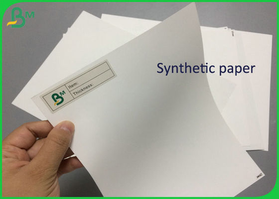 Non - Tearable 130um PET Synthetic Paper Of Printing With Laser Printer