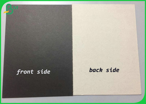 2mm 3mm Grey Back Laminated Black Paperboard Recycled For Archives Folders