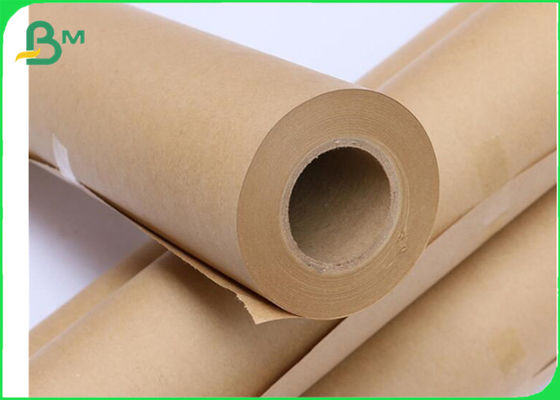 70gsm 80gsm 600mm * 270m Pure Kraft Paper Roll For Gift Wrapping Durable