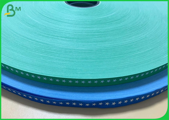 Blue Black Green 15mm Width 60gsm 120gsm Colored Straw Base Paper