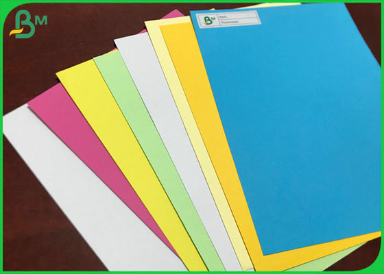 Large Format Colored Origami Cardboard 180gsm Yellow / Blue Manila Paper Sheets