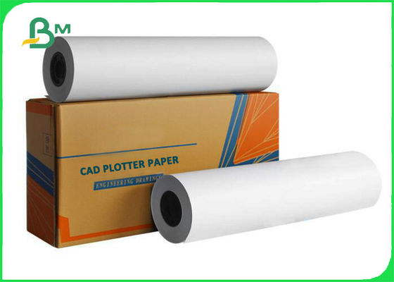 Inkjet Double Matte Bond Plotter Paper Roll 20lb Uncoated Inkjet Bond