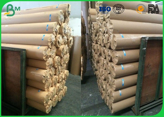 80gsm 120gsm Plotter Paper Roll No Adhesive Residue For CAD Printing