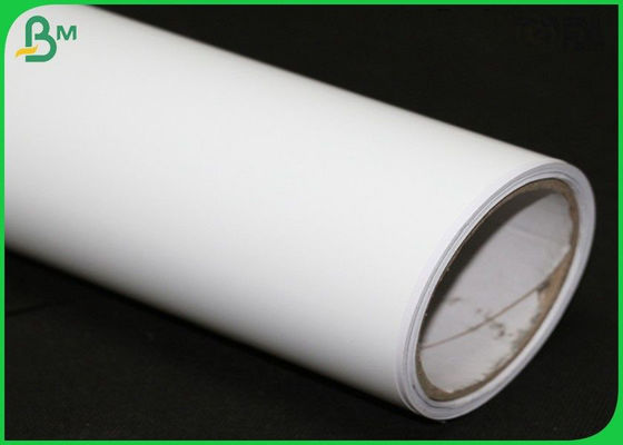 Matte Inkjet Printing Plotter Paper Roll 80 gram 90 gram 100 gram For Packing Boxes