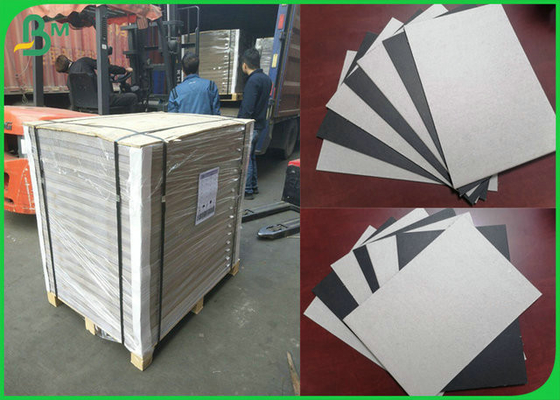 High Thickness 2.0mm 2.5mm 3mm Laminated Black Lined GreyBoard For CD and DVD Boxes