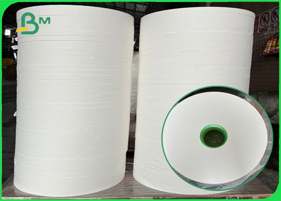 Biodegradable 28gram White Straw Wrapping Paper 26mm / 35mm * 5000m Rolls