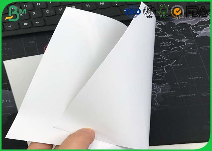 80gsm 100gsm One Side Coated Paper , Food Grade C1S Art Paper For
